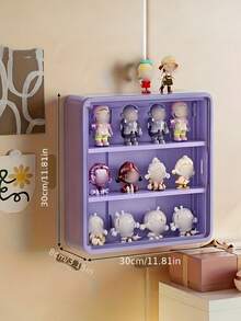 Estantería de pared para almacenamiento y exhibición, vitrina transparente para figuras de acción, unidad de estantería - Multicolor - Ver 8