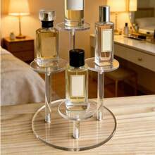 حامل عرض متعدد الوظائف من الاكريليك الشفاف/حامل تخزين مستحضرات التجميل/حامل عرض التماثيل/حامل عرض الزخارف الفنية/حامل عرض مستلزمات الحمام/حامل عرض الحلويات/حامل عرض المجوهرات/حامل عرض العطور - متعدد الألوان - مشاهدة 2