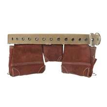 CYPNAWP - Delantal de piel de ante para herramientas de construcción general Cinturón de trabajo de organización de herramientas de 11 bolsillos café Se adapta a cintura de hasta 50 pulgadasFashion - 227346016 - Ver 8