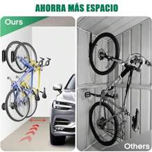 CYPNBLUEDREAMER Gancho de Pared para Guardar Bicicletas Juego de 2 Piezas Puede Soportar 60 Libras Gancho Giratorio para Bicicleta de Montaña Con ángulo AjustableFashion - como en la foto - Ver 8