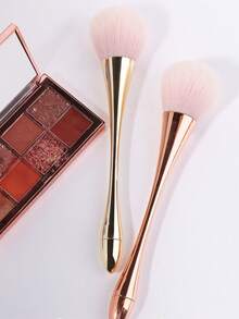 1pc Gold Powder Brush, Soft Face Makeup Brushes, Foundation Brush, Concealer Brush, Blush Brush, Contour Brush, Blush Brush, Bronzer Brush, Powder Brush, Foundation Brush, Blush Brush - Rose Gold - View 4