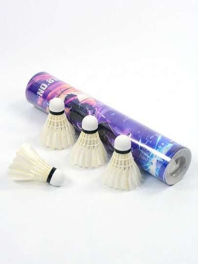 SALYWEE 高品质耐用羽毛羽毛球，非常适合专业训练，飞行稳定，是羽毛球运动员的理想礼物。