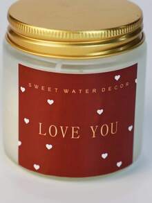 1支罐装蜡烛，心形甜水装饰蜡烛，情人节礼物，可爱蜡烛，香氛蜡烛，装饰蜡烛，大豆蜡烛，送给女朋友的礼物，送给她的礼物，冬季礼物，家居装饰蜡烛，蜡烛配件，装饰品，蜡烛 - 均碼 - 查看 2