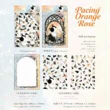 Icy PET Puzzle Stickers - Retro Black Cat In Flowing Shadow Series, DIY Scene Material Flat Sticker, Gift, Holiday Gift, Birthday Gift, Perfect Gift - Multicolor - View 12