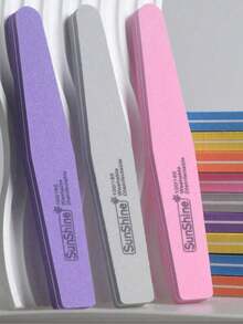 10pcs Sponge Nail File & Polishing Pad Set, Suitable For Manicure Care, Double-Sided Design 100/180 Grit Nail Polishing Block, Professional Nail Care Tools - Multicolor - View 8