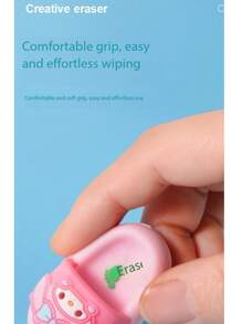 Sanrio 1 Pair (2pcs) Cartoon Kuromi, My Melody Slippers, Dust-Free Super Clean Wipe Reward Erasers - Multicolor - View 6