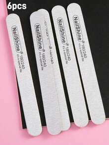 10/6/2Pcs Nail Files - 180/240 Grit Nail Art Buffering Files Double Sided Fingernail Files Professional Emery Boards Nail Care Files Manicure Pedicure Tools For Acrylic Artificial - Multicolor - View 11