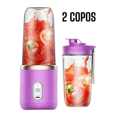 Mini Liquidificador Copo Mixer Elêtrico Batedor Shake Frutas