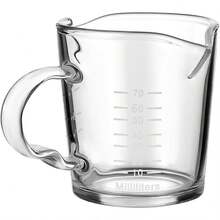 1 Pc Taza Medidora De Doble Boca Tazas De Espresso De Vidrio Vaso Mezclador Graduado Copas De Vino Caliente Escala Onza Medir Jarras Taza De Espresso Juego De Gafas Whisky - 1 - Ver 3