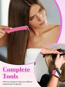 18 件套美发造型工具，包括 2 个磁性腕带、6 个造型梳、10 个宽齿鳄鱼夹，让您自由打造各种发型。 - 彩色 - 查看 4