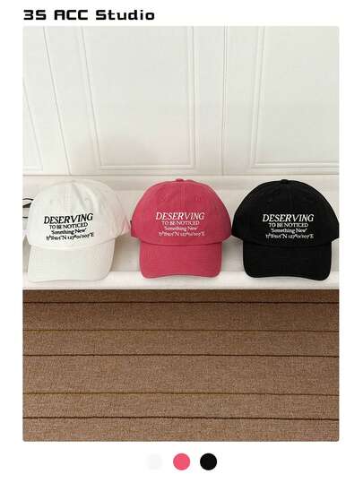 1pc Soft Crown Minimalist Snapback Cap, Unisex Baseball Hat, Flattering Fit, Suitable For Spring/Summer Outdoor, Large Head Circumference, Wide Brim Sun Hat