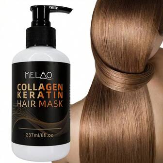  MELAO Collagen Keratin Hair Mask - Intensive Repair For Damaged & Fragile Hair, Reduce Breakage, Restore Strength And Shine