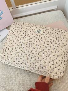 1pc Corduroy Laptop Sleeve Bag, Fits 11"/13"/15" Laptops, Printed Casual Unisex Protective Case, Compact & Portable, Can Be Used As Document Bag, Laptop Liner, Laptop Tote, Suitable For 11", 13", 15" , HP, ASUS And Other Brands, Suitable For Women, Teenagers, Men, College Students. Also Fits 9-15" Tablets, Compatible With IPad Air, 4, 5, Pro, 11, Mini, 5, 6, Shock-Absorbing Design. Laptop Case Laptop Cover Computer Bag Laptop Bag Water Resistant Travel Essentials - Multicolor - View 9