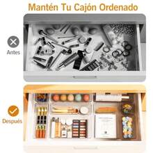 CYPNOSLIFE 25 PCS Organizadores de Cajones Cajas Organizadoras de Plástico en 4 Tamaños Diferentes Organizador de Maquillaje Organizadores de Acrilico para Cocina Escritorio Baño JoyasFashion - 219619394 - Ver 6