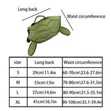 Cute Turtle Shaped Dog Life Jacket, Swim Vest For Small/Medium Dogs, Pet Supplies