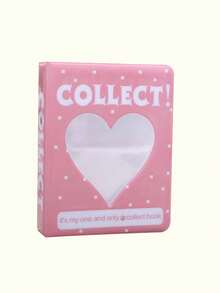 1个口袋迷你ins风卡通相册相框照片卡片夹书收藏册照片卡片贴纸，心形镂空3英寸迷你相册可插入名片夹 - 彩色 - 查看 11