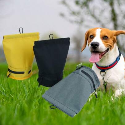 Large Capacity Dog Poop Bag Holder, Portable Pet Waste Pickup Bag Dispenser For Outdoor Walking