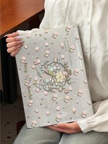 1 Piece, Rabbit Garden Pattern | Shiny Transparent Acrylic Ultra-Thin Laptop Case | Compatible With Air13 2025/Pro16 M3 M2 | Integrates Fingerprint Resistance, Shock Resistance, And Heat Dissipation | Essential Protective Case For Office And Study