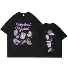 Camisetas de Merchandising de  Moonbeam Ice Cream Tour para Hombres y Mujeres, Ropa de Moda Hip Hop Vintage, Camisetas de Manga Corta 100% Algodón - Negro - Ver 1