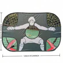 1个便携式可折叠足球门网，可移动足球门架，户外可折叠足球门 - 彩色 - 查看 8