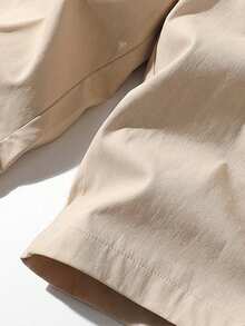 Men's Casual Cargo Shorts, Versatile For Daily Commute And College Style, Summer - Khaki - View 4