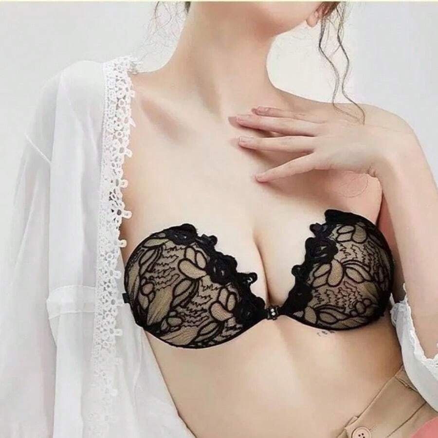 1 件优质自粘厚 3 厘米蕾丝泳衣乳头罩乳贴，女士性感沙滩泳装