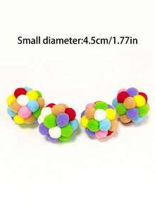 1 chú mèo nhồi bông nhiều màu sắc có chuông kêu, đồ chơi tương tác hình mèo, thích hợp sử dụng trong nhà, giúp mèo không bị cô đơn và buồn chán. - Nhiều màu - Xem 7