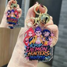1pc K-Pop Girl Group Cartoon Idol Bell Keychain, Anime Keyring, Small Gift, Car Key Chain, Bag Charm - Multicolor - View 15