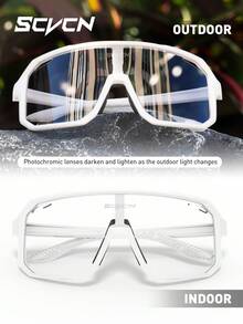 Kính đạp xe đổi màu SCVCN, kính unisex dành cho các hoạt động thể thao ngoài trời như đạp xe, xe đạp leo núi, câu cá, bóng chày, golf, chống gió, gọng kính cổ điển. - Nhiều màu - Xem 9