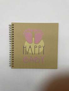 Vintage Kraft Paper Printed Handmade Photo Album, DIY Baby Growth Memory Book, Scrapbook, Children's Diary - Multicolor - View 10