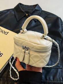 刺绣链条肩带女士手提包单肩包