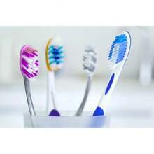 Kit 12 Escovas Dental Média Adulto Com Capa Protetora - Multicolorido - Visão 3