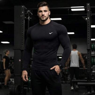 Camisa Térmica Segunda Pele Camiseta Proteção Uv Compressão Frio Calor Blusa Masculina FENIX