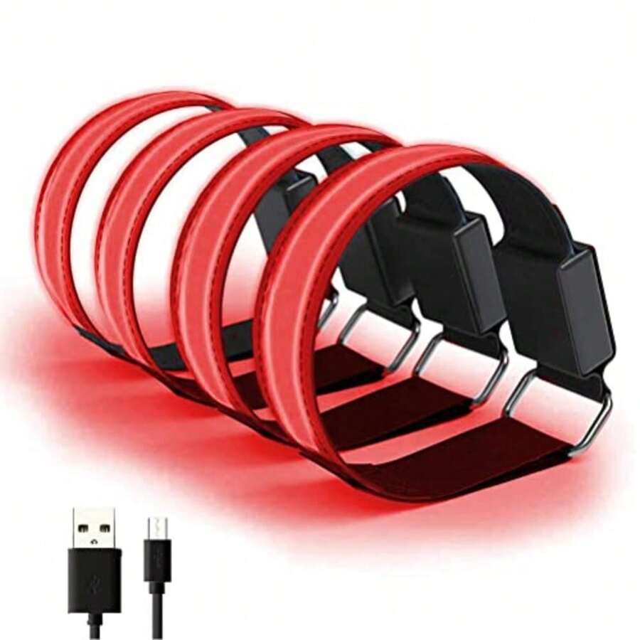 CYPN4 pulseras LED recargables por USB bandas reflectantes ajustables de  para correr ciclismo deportes al aire última intervensiónFashion - 219613864 - Ver 1