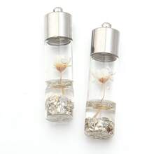 2pcs/Pack Dried Flower Star Wish Bottle Pendant, 4.5cm Cute Necklace, Phone Chain, Earring DIY Jewelry Pendant, Exquisite Holiday Handmade Decoration - Wishing Bottle - View 16