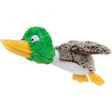 Best Pet Supplies Juguete 2 en 1 Divertido para Perro sin Relleno, tamaño Mediano (Pato Salvaje, Liebre, Ardilla, Paquete de cocodrilo) (PT07-08-45-47-M) - Pollo arrugado (amarillo) - Ver 22