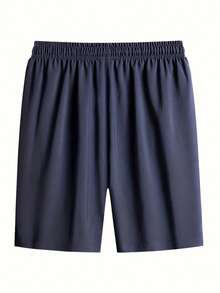 Men's Lightweight Quick-Dry Drawstring Waist Pants, Slim Fit Side Zipper Detail, Cropped, Casual Sports Style, Suitable For Gym, Spring/Summer - Multicolor - View 5