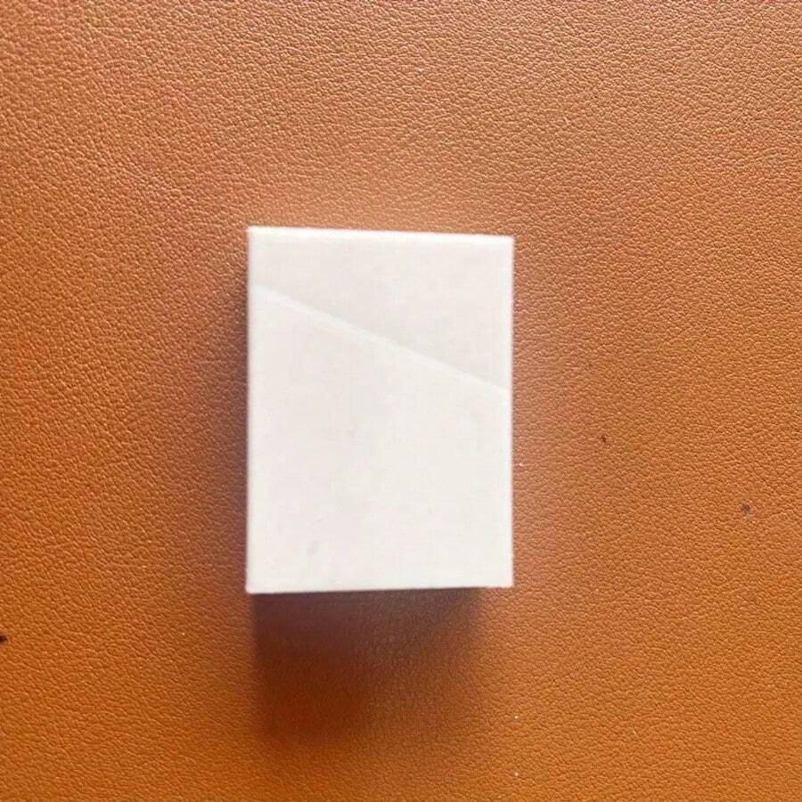 1pc Suede Eraser Shoe Cleaner, Rubber Cleaning Sponge For Sneakers, Leather Shoes, Removes Dirt And Stains - White - View 1