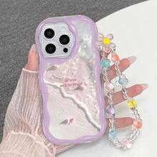 时尚图案防摔手机壳，独特TPU材质，带挂绳链保护套，兼容苹果16/15/14/13/12/XS/XR/7/8/Plus/Pro/Max，三星Galaxy A04/A05/A15/A25/A35/A53/A54/A55/S23/S24/S25 - 無色 - 查看 7