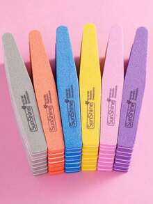 10pcs Sponge Nail File & Polishing Pad Set, Suitable For Manicure Care, Double-Sided Design 100/180 Grit Nail Polishing Block, Professional Nail Care Tools - Multicolor - View 4