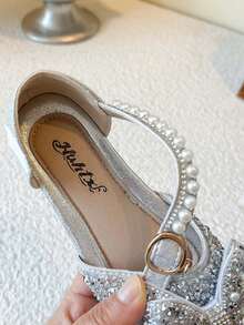 1双女童闭趾凉鞋，软底幼儿学步鞋，户外时尚罗马凉鞋，防滑透气休闲鞋，适合婴幼儿、儿童，春、夏、秋季穿着 - 銀色 - 查看 10