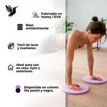 MUUK FITNESS Tapete de Yoga Foamy Antideslizante 150 x 59 cm | Esterilla Ligera de 8 mm con Correa de Transporte| Almohadilla para Rodillas y Codos | Material EVA Resistente, Ligero y Cómodo | Ideal para Ejercicio en Casa, Gimnasio, Parque, Viajes, Meditación y Estiramientos - Almohadilla Lila Pastel 4 Piezas - Ver 6