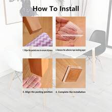 4Pcs Silicone Non Slip Pad Anti Moving Table Foot Mat Bed Foot Antislip Fixator Clear Anti Vibration Pads Furniture Gasket - Multicolor - View 6