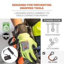 CYPNErgodyne Squids 3114 - Cordón de muñeca sin Cierre con mosquetón de Acero Inoxidable 3 Libras Color NegroFashion - 227431224 - Ver 3