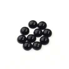 5-10pcs/Pack Natural Black Agate Cabochons, Various Sizes, Vintage Elegant Black Gemstone Cabochons, Suitable For Necklace, Ring, Bracelet Jewelry Making, DIY Decoration - Black Onyx - View 15