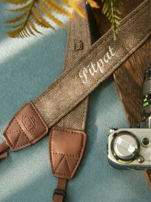 Personalized Retro Camera Strap - Customizable Name/Initials, Gold Letter Combination Engraving, Quick-Release PU Leather Strap, Suitable For DSLR/Mirrorless/Film Cameras, Can Be Worn Diagonally/One Shoulder/Neck - Photographer Gift, Unisex (Birthday, Anniversary), Professional Camera Strap, Exquisite Accessory, Handcrafted Feel - Multicolor - View 6