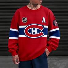 Unisex Mont-Real Canadiens Crew Neck Sweatshirt, Hockey Team Sweatshirt - 彩色 - 查看 1