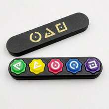 5Pcs Gonggi Stones,Gonggi Korean Game,Korean Traditional Reflex Challenge Play Game,Korean Folk Classic Mini Grasping Stones Hand-Eye Coordination Games For TV Fans ,Stone Catching Game Double-Sided Korean, Jebi Chagi, Gong-Gi, Biseokchigi, Paeng-Y, DDAKJI, Family Travel Games - 彩色 - 查看 6