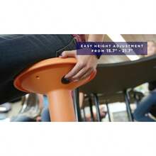 ECR4 SitWell Taburete tambaleante altura ajustable asiento activo berenjena - Berenjena - Ver 7