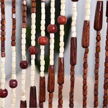 Wooden Beaded Curtain, Chinese Style Bead Curtain For Doorway, Living Room, Bedroom, Bathroom, Feng Shui Partition - Multicolor - View 4